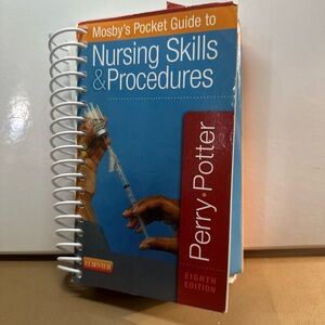 Blue Spiral-Bound nursing skills procederes